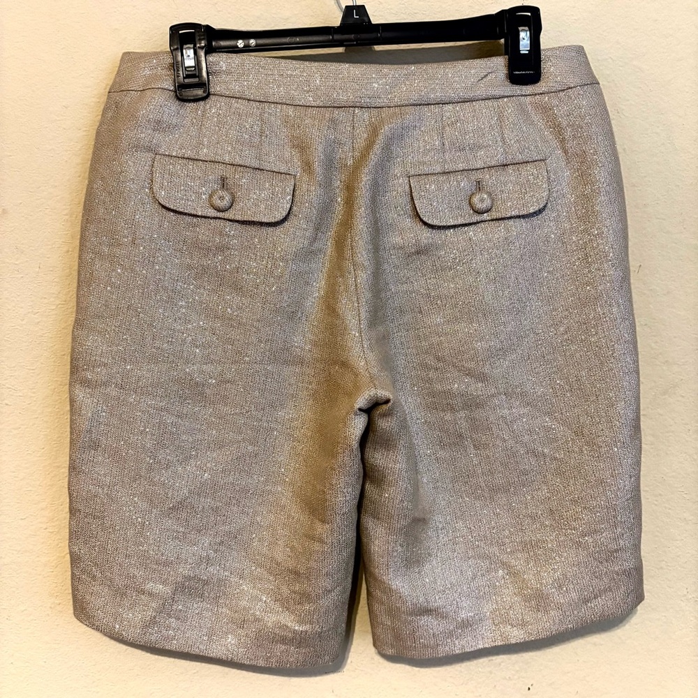 NWT J Crew City Fit Womens Dress Shorts Lined
Metallic Gold SZ 4 - Picture 5 of 5